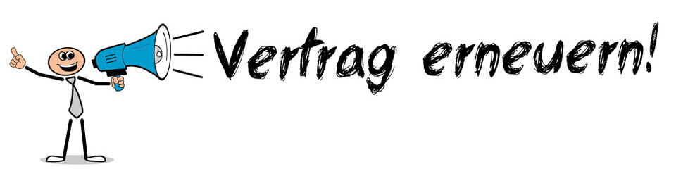 Fototapeta premium Vertrag erneuern!