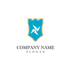 Castle Logo Template vector symbol nature