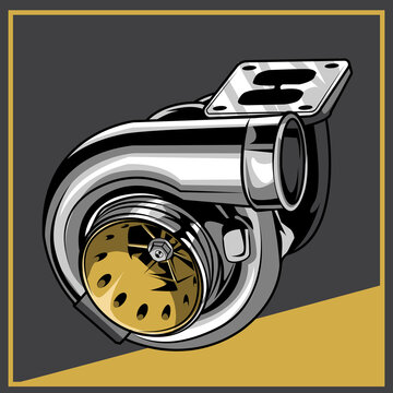 turbocharger vector art