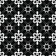  Black and white texture. Abstract seamless geometric pattern. 