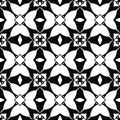  Black and white texture. Abstract seamless geometric pattern. 