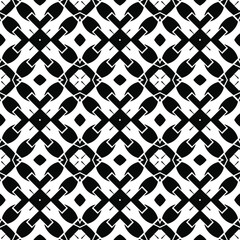 Black and white texture. Abstract seamless geometric pattern. 