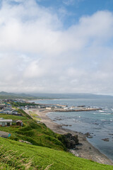 海岸線の町