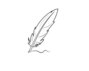 Writing Quill Feather Pen Vector