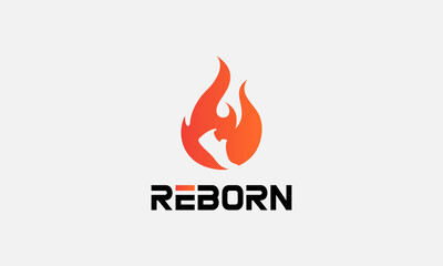 Fire icons, flame logo, sports shoes company logo