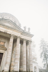 Obraz premium old church in the fog