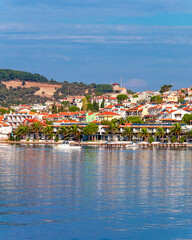 Cunda Island coastline view in Ayvalik Town of Turkey