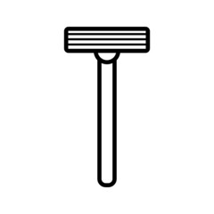 disposable shaving razor icon- vector illustration on white backgroun