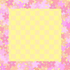 桜のフレーム素材