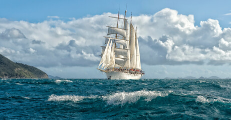 Sailing ship. Yachting	
