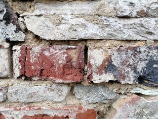 Close up of colorful old stone textured pattern