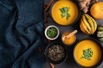 pumpkin soup with spices 