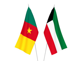 Kuwait and Cameroon flags