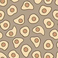 Seamless repeating pattern of eggs