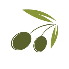 Obraz na płótnie Canvas Olive logo template vector icon illustration design