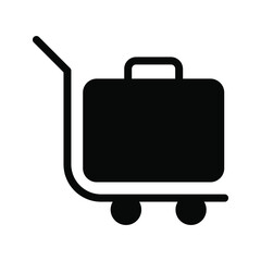 Hotel Luggage App Icon on white background
