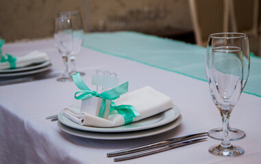 wedding table setting