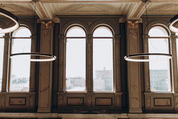 old window in the building