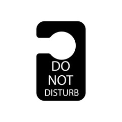 Do not disturb card icon isolated on white background