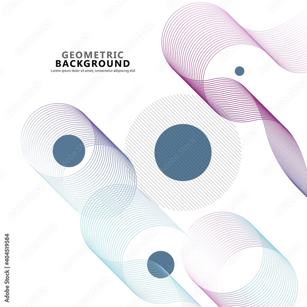 Aufkleber colorful background vector. abstract shapes background. wave design element