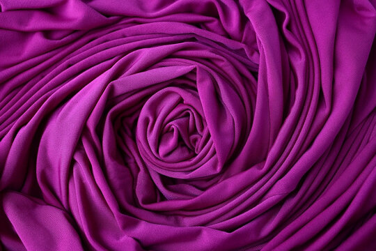 Pink purple fabric texture. Drapery background.