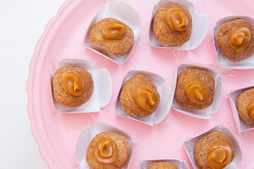 Doce de Leite (Dulce de leche) brigadeiro, traditional Brazilian party candy