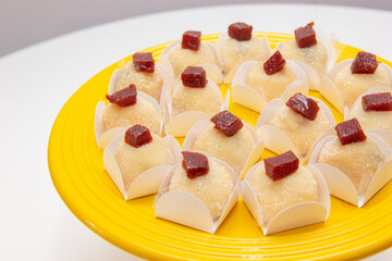 Party candy made from nest and guava milk