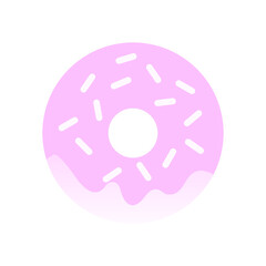 donut icon on a white background, vector illustration