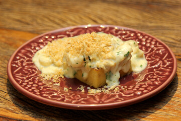 Baccalà Mantecato - Traditional Italian dish of cod with Venetian polenta.