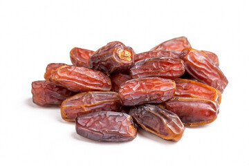 Date fruit on the white background