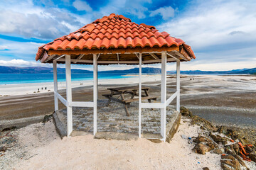 Salda Lake in Burdur Province in Turkey