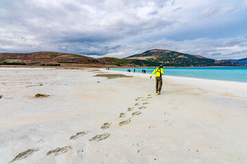 Salda Lake in Burdur Province in Turkey