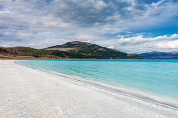 Salda Lake in Burdur Province in Turkey