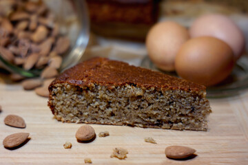 Mandelkuchen ohne Mehl und Zucker