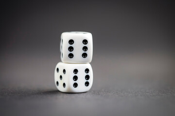 Game of Chance, gambling concept. Dice of luck.