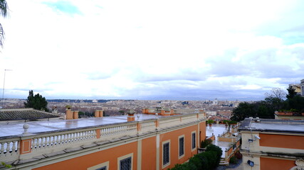 The view over the rooftops of Rome from Gianicolo.