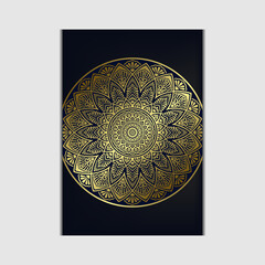 Mandala template with elegant, classic elements. Great for invitation, flyer, menu, brochure, background Premium Vector