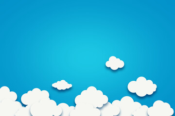 Morning clouds illustration