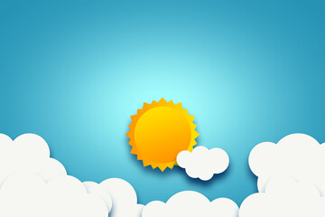 Morning sun illustration