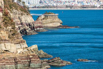 海岸線の地層