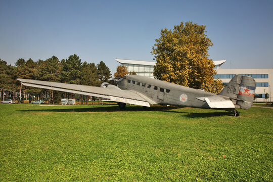 Junkers Ju-52 airplane in Belgrade. Serbia