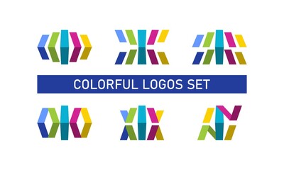 Top colorful logo vector eps. 2021 trand logos 