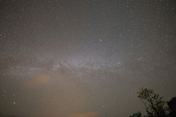 A star at nigh sky with cloudy at night time