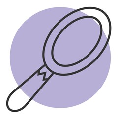 Hand mirror icon vector illustration