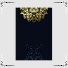 Mandala template with elegant, classic elements. Great for invitation, flyer, menu, brochure, background Premium Vector