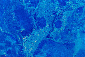 painting, contemporary art. watercolor stains blue black. monotype technique, abstract texture background for your design Imitation marble, granite. Paper marbling aqueous unique surface design