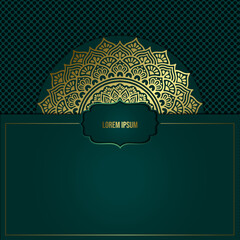 Luxury ornamental mandala background with arabic islamic east pattern style premium vector