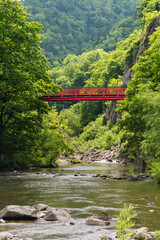 二見釣り橋  北海道札幌市 定山渓温泉の観光イメージ