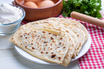 Turkish D Borek - D Börek - Traditional delicious handmade Turkish pastry