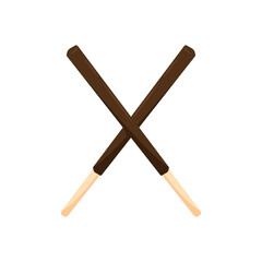 Chocolate sticks. Dipped stick. Dipped stick pattern vector. chocolate dipped cookie sticks.